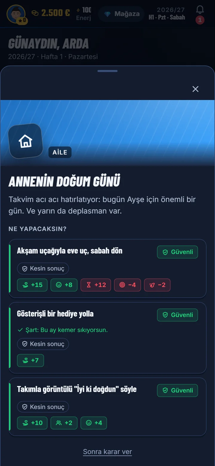 Olay kartı: Annenin doğum günü, ne yapacaksın?